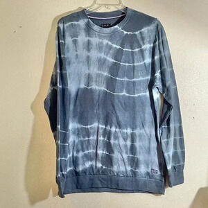 Navy Yard Sweats Mens XL Charcoal Gray Tie Dye Cotton Polyester Pullover NEW